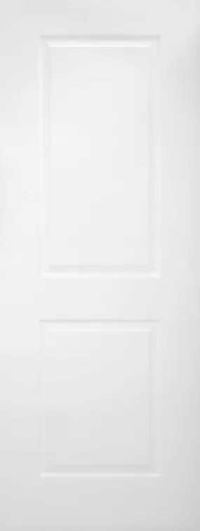 36x80 2 Panel Hollow Core Door in White