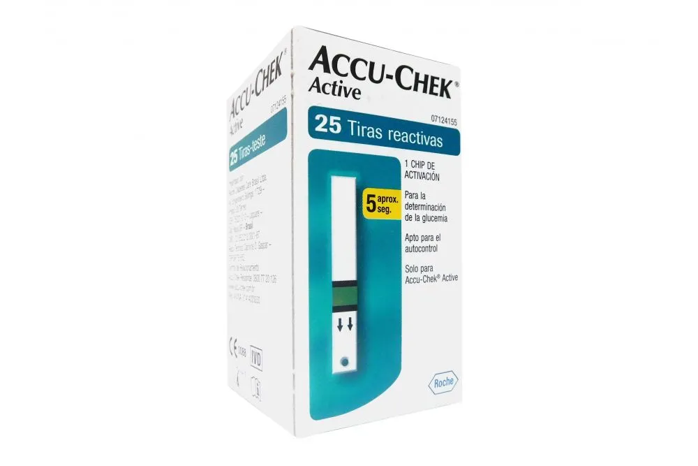 ACCUCHEK ACTIVE TIRAS R C/CHIP - PZA 25