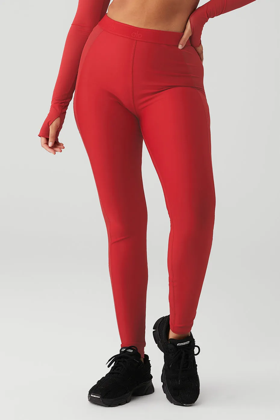 Airlift High-Waist Ballet Dream Legging - Classic Red