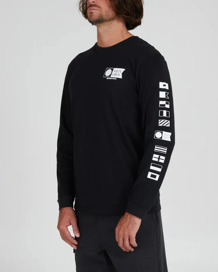 Alpha Premium L/S Tee BLK