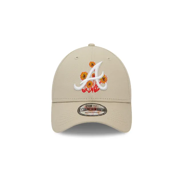 Atlanta Braves MLB Flower Graphic 9FORTY Strapback