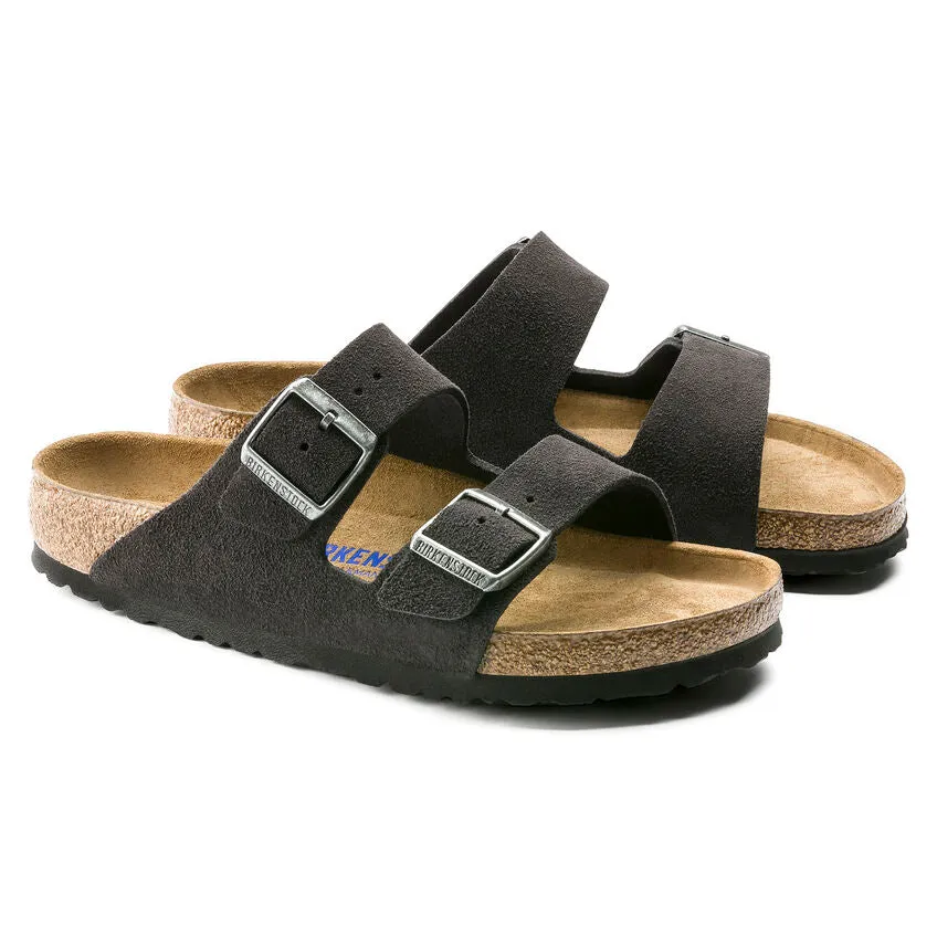 BIRKENSTOCK ARIZONA SUEDE LEATHER VELVET GREY