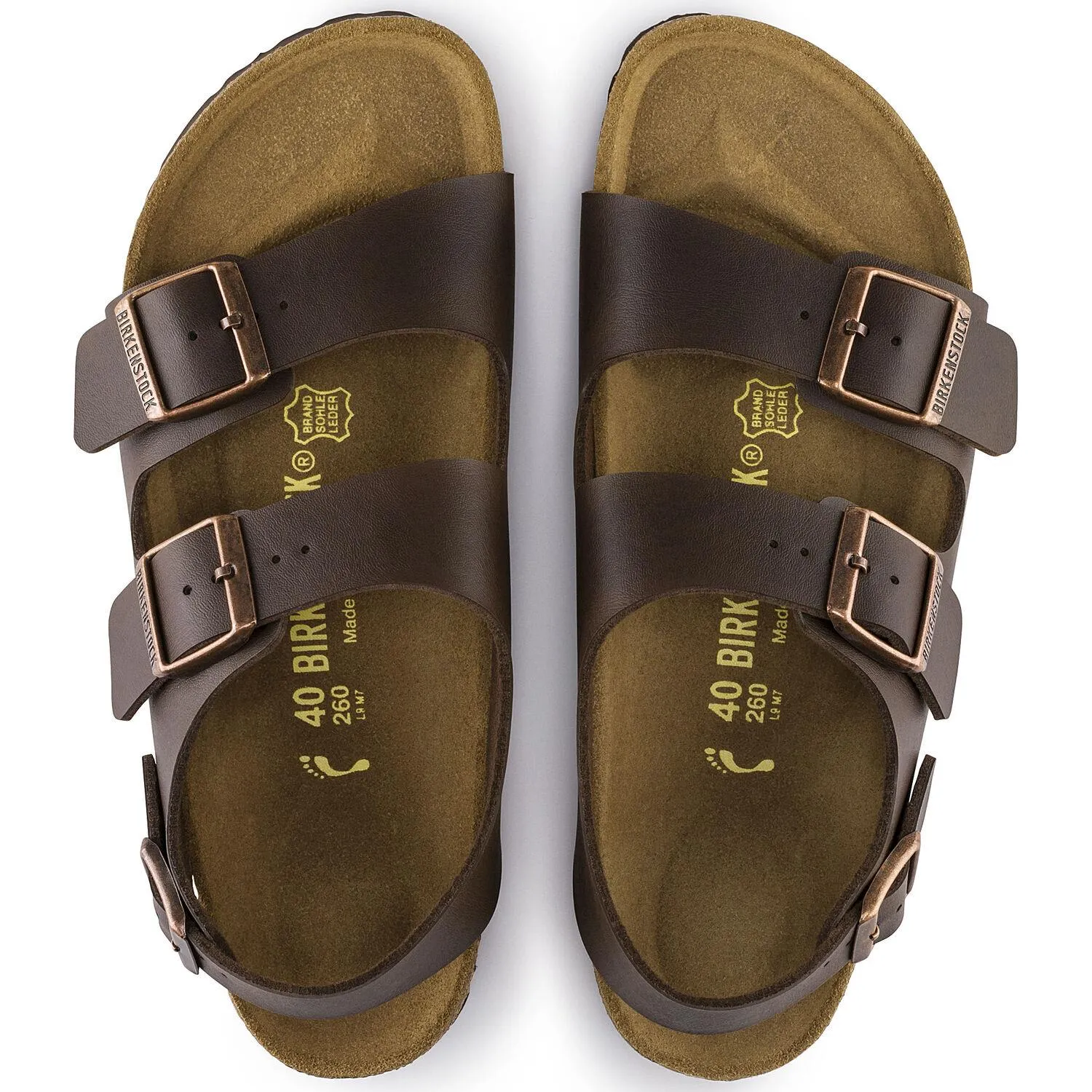 BIRKENSTOCK MILANO BIRKO-FLOR DARK BROWN