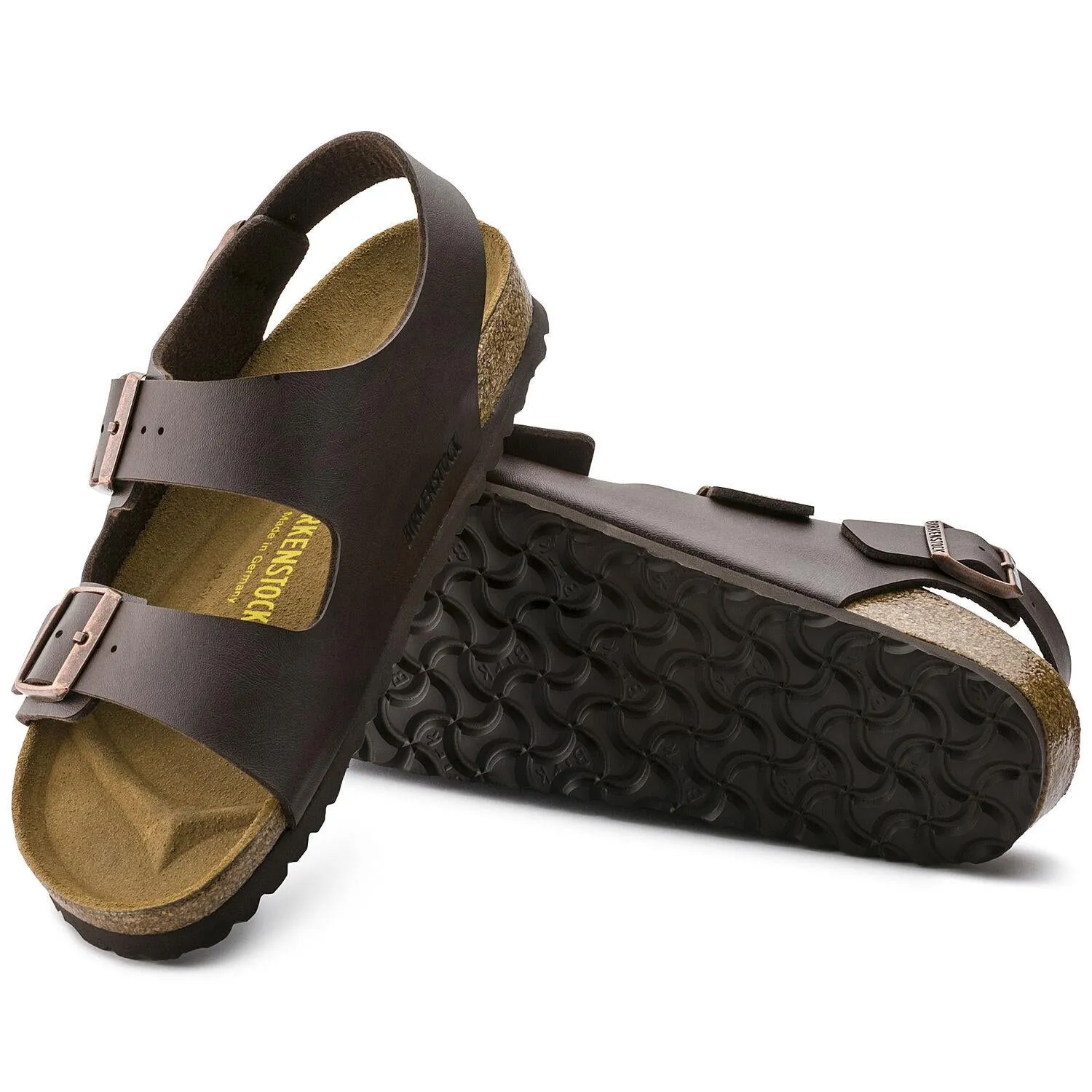 BIRKENSTOCK MILANO BIRKO-FLOR DARK BROWN