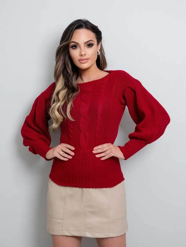 Blusa De Frio Feminina Tricot - Melissa