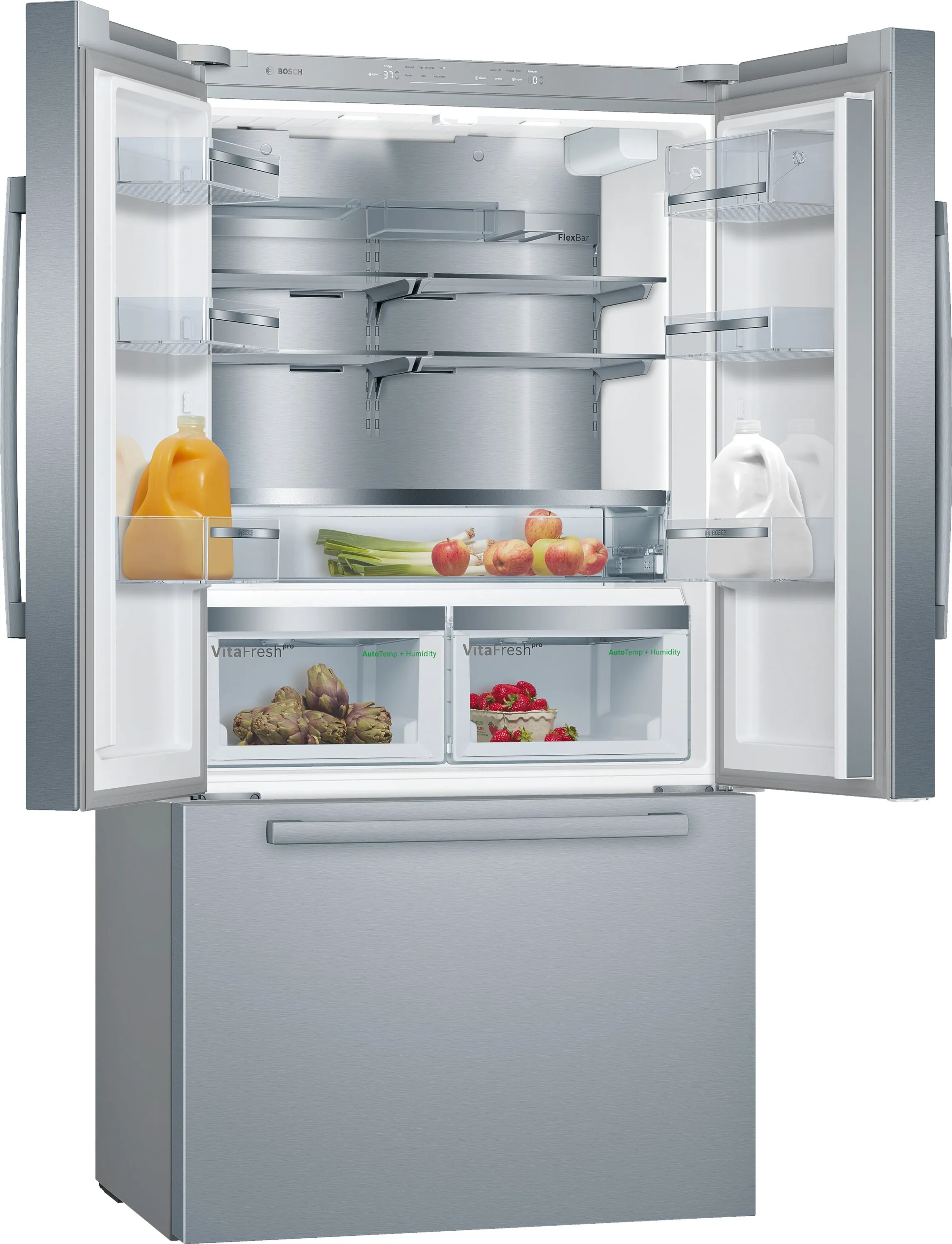 Bosch 800 Series Stainless Steel Counter-Depth French Door Refrigerator - B36CT80SNS