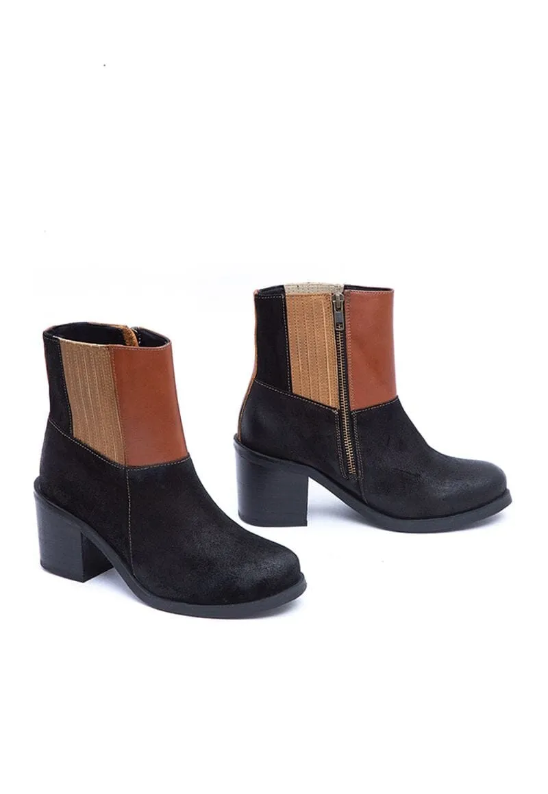 Botin Mujer / Lemur Negro Camel