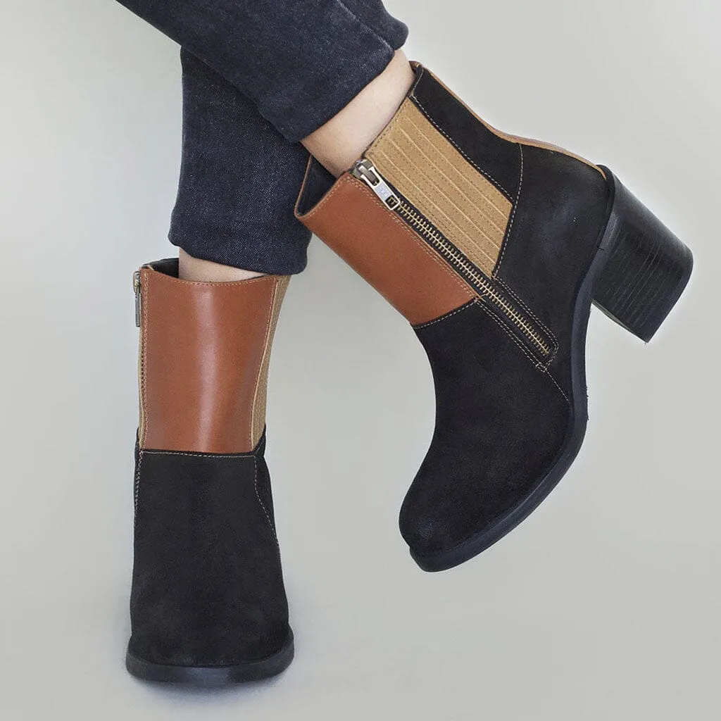 Botin Mujer / Lemur Negro Camel