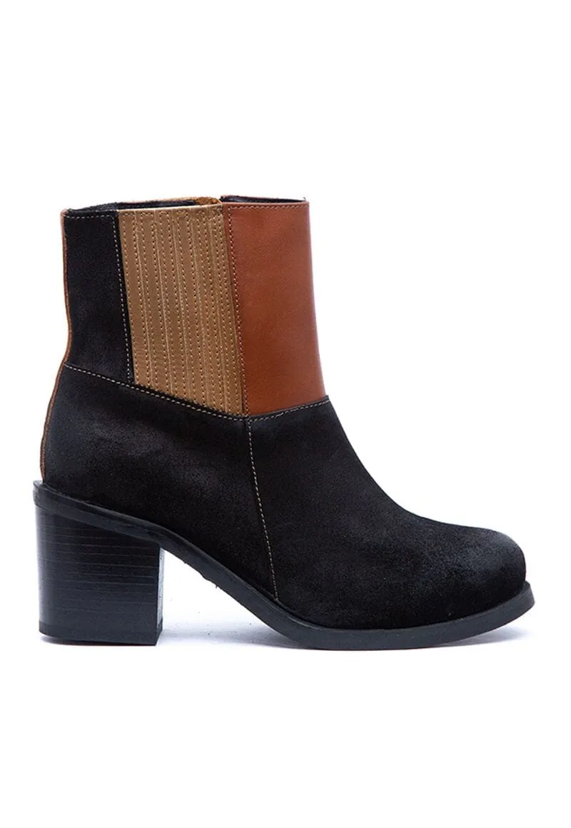 Botin Mujer / Lemur Negro Camel