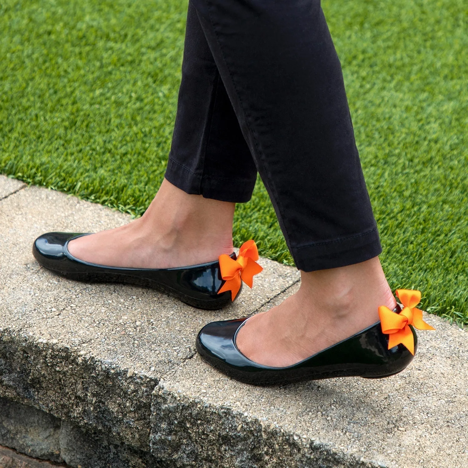 Bow Ballet Flats, Matte Pebble Shoe