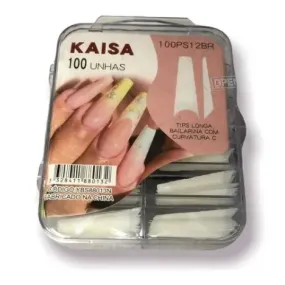 CAIXA 100 TIPS LONGA BAILARINA NATURAL COM CURVATURA C KAISA