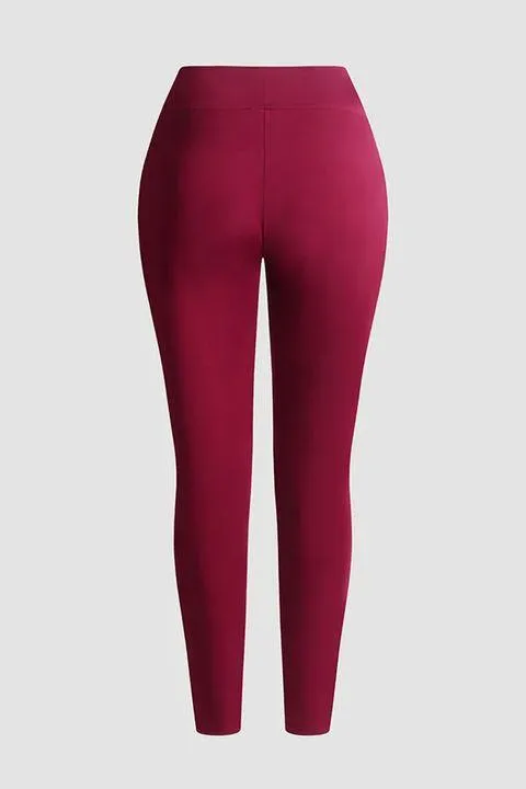 Calça Feminina Legging Faux com Zíper