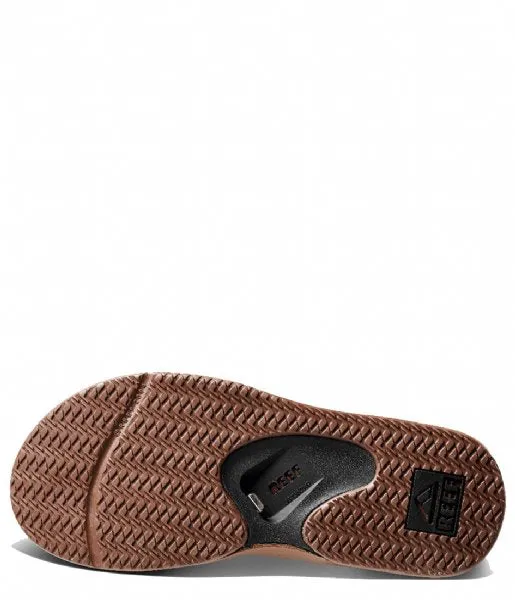 Chanclas Reef Fanning Negro y Tan