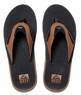 Chanclas Reef Fanning Negro y Tan