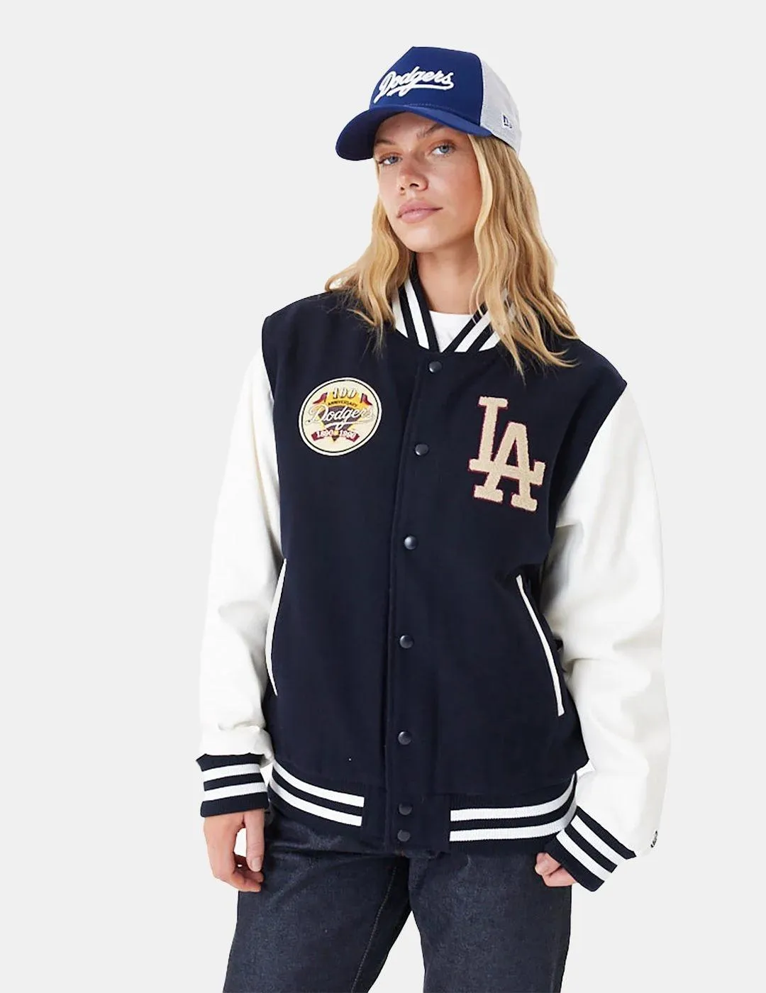 Chaqueta New Era MLB LA Dodgers Large Logo Azul