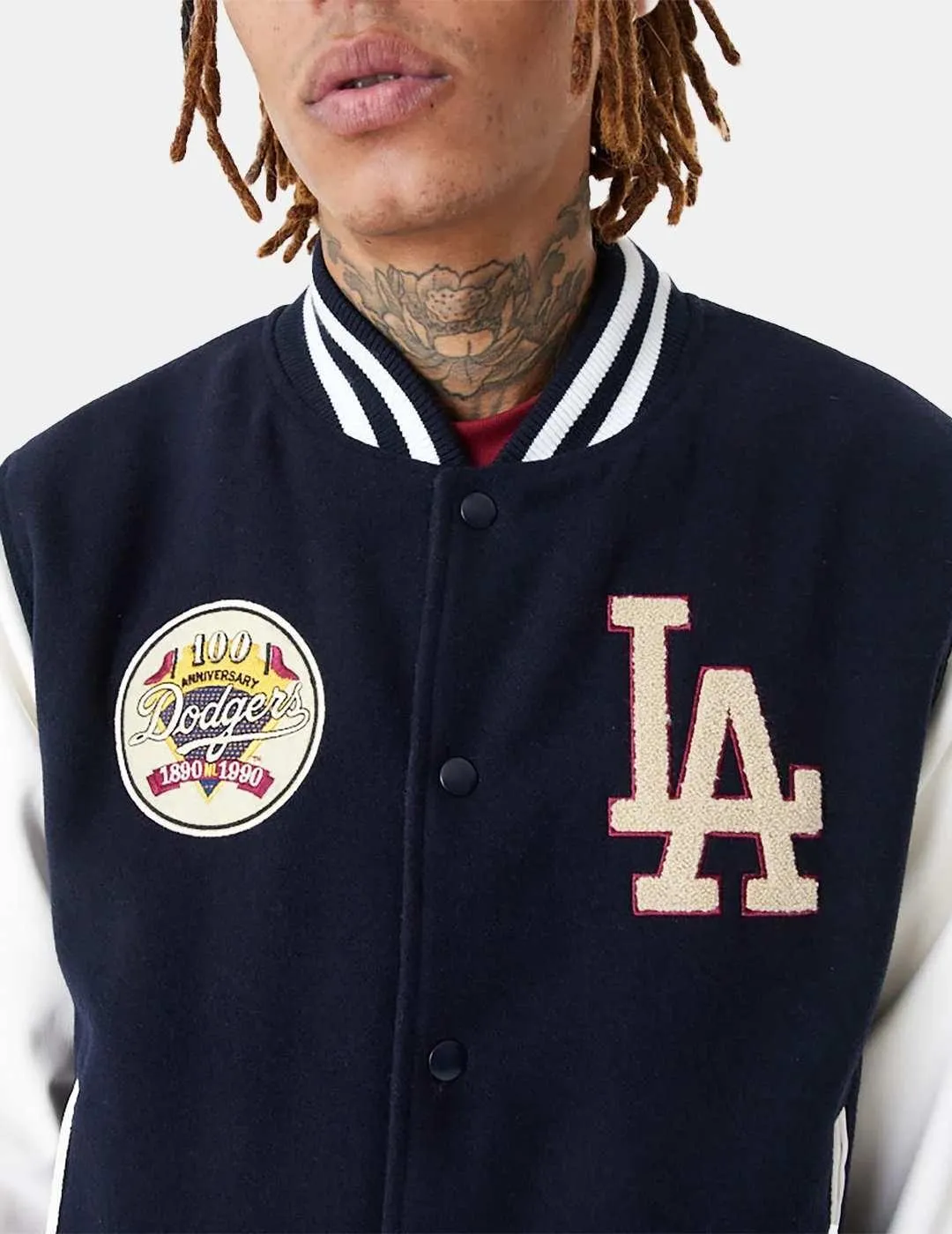 Chaqueta New Era MLB LA Dodgers Large Logo Azul