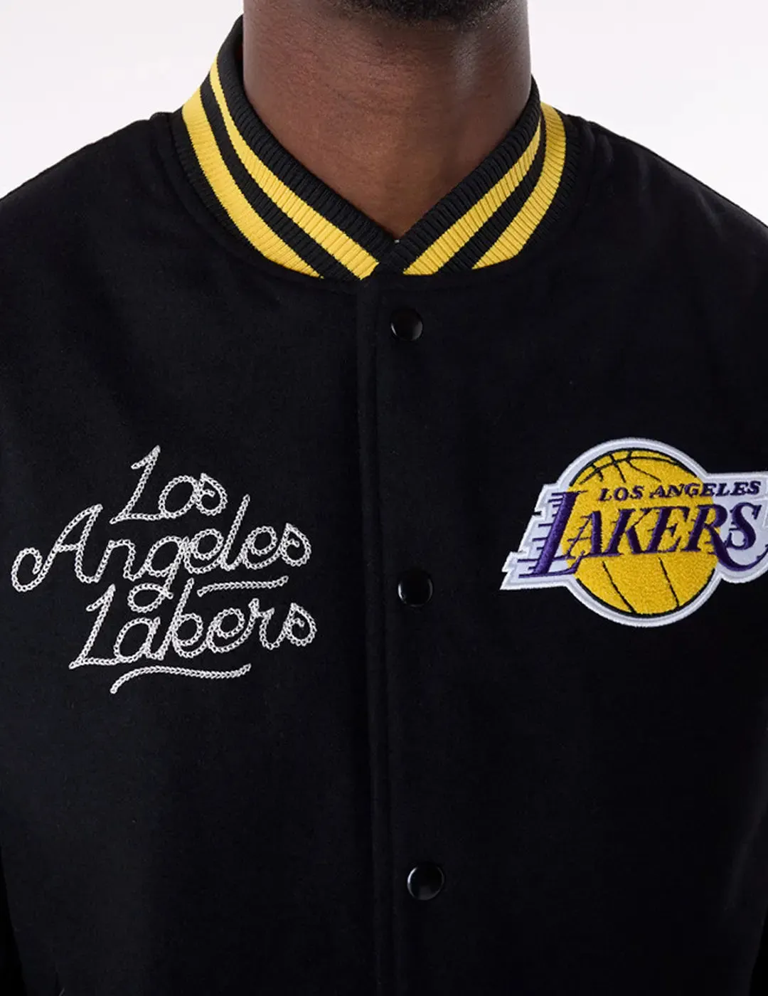 Chaqueta New Era NBA Lakers Varsity Negro