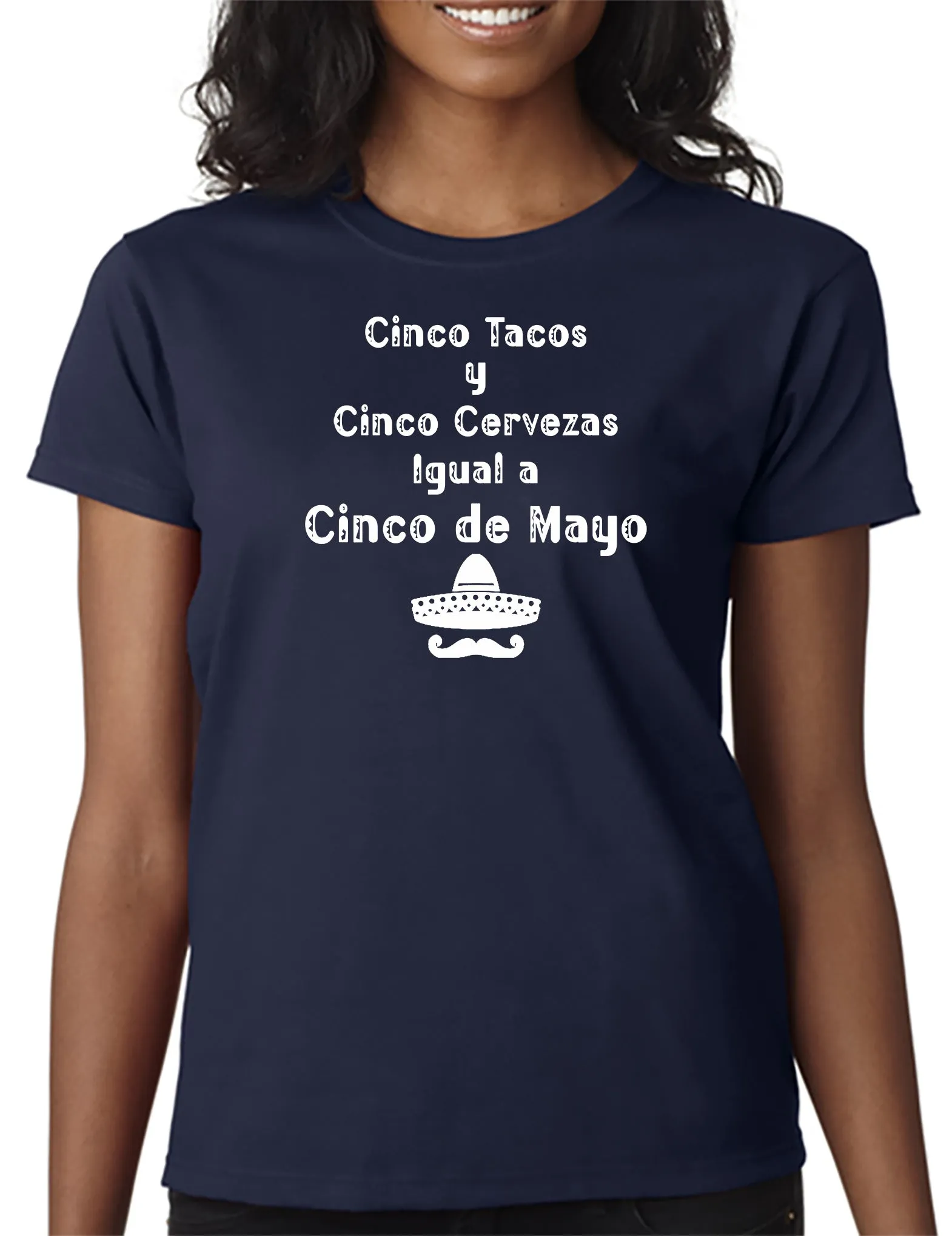 Cinco Tacos y Cinco Cervezas Iqual Cinco De Mayo T-Shirt