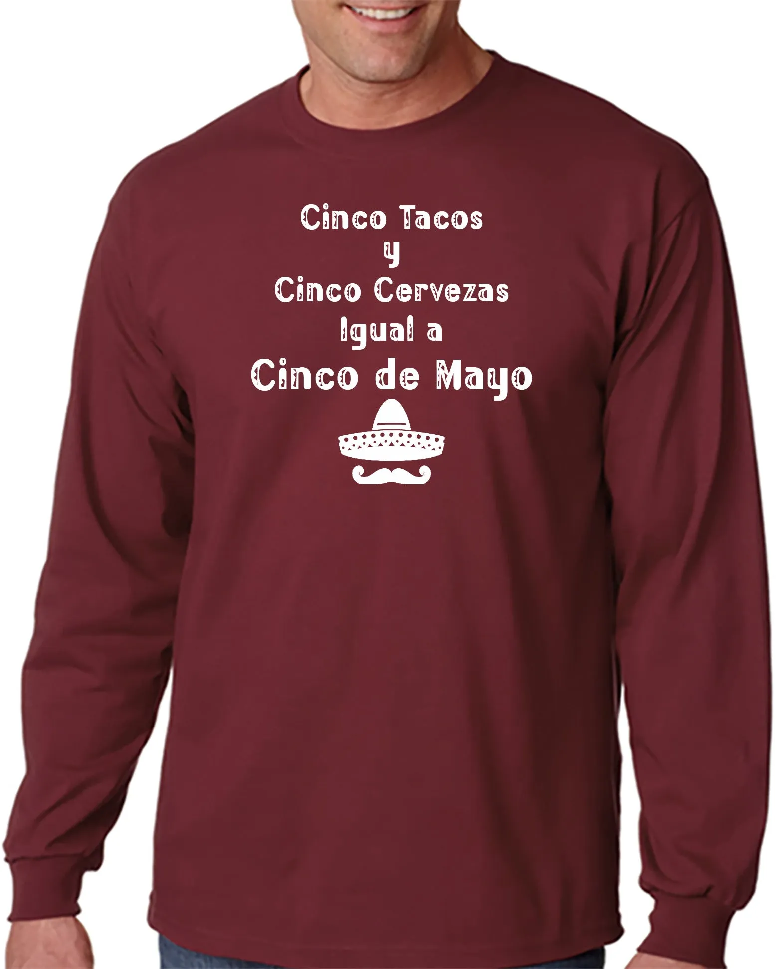 Cinco Tacos y Cinco Cervezas Iqual Cinco De Mayo T-Shirt