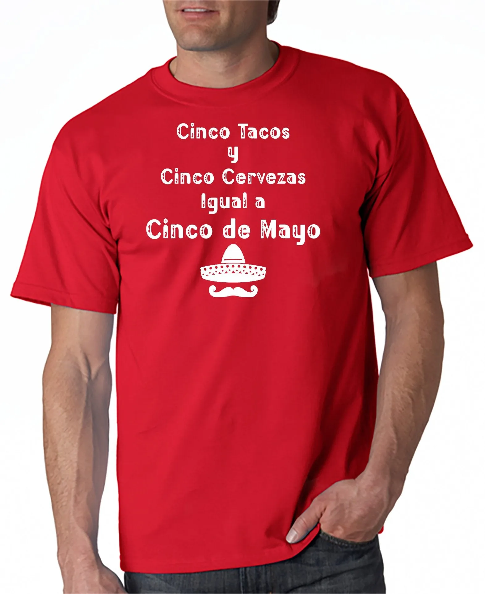 Cinco Tacos y Cinco Cervezas Iqual Cinco De Mayo T-Shirt