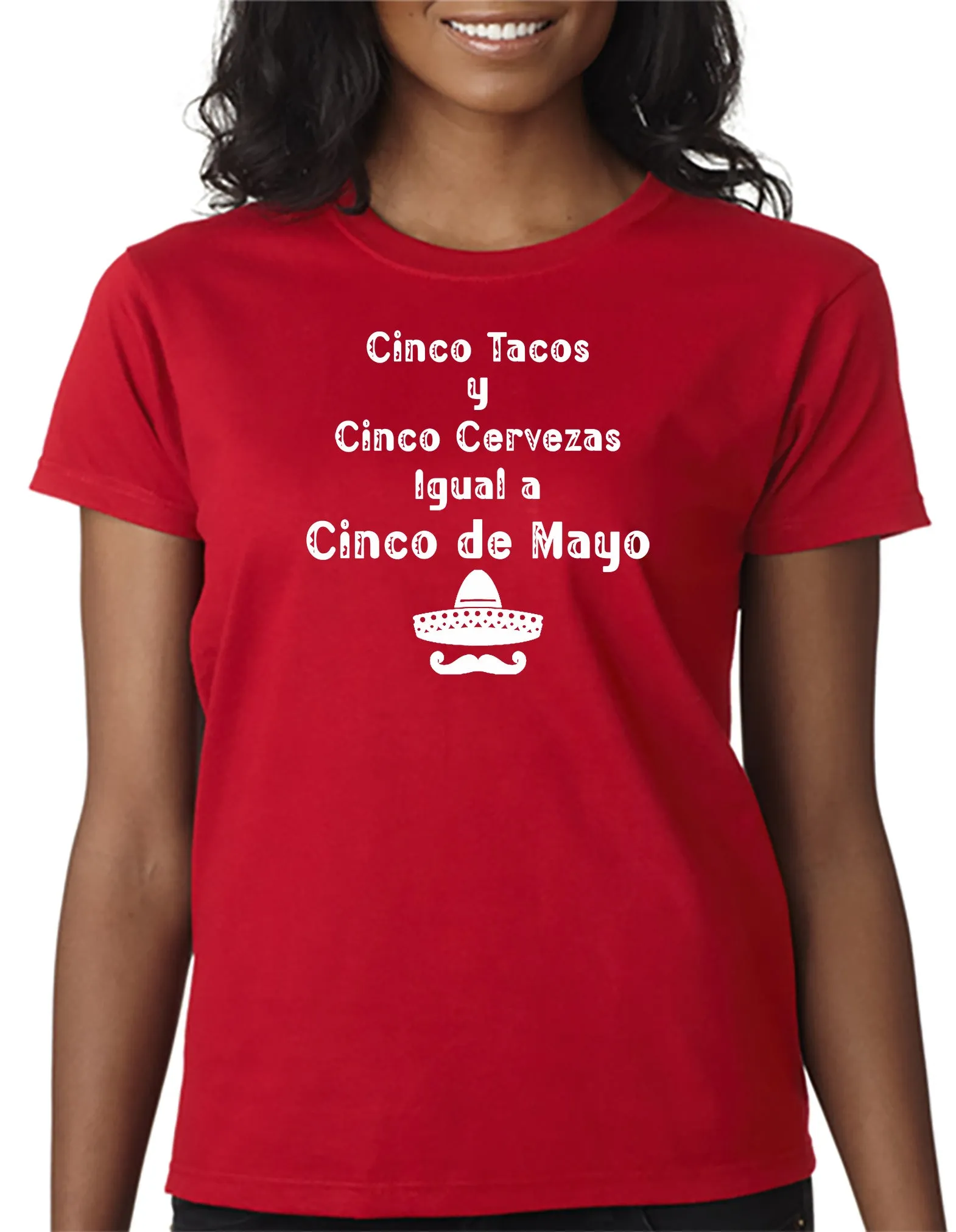 Cinco Tacos y Cinco Cervezas Iqual Cinco De Mayo T-Shirt