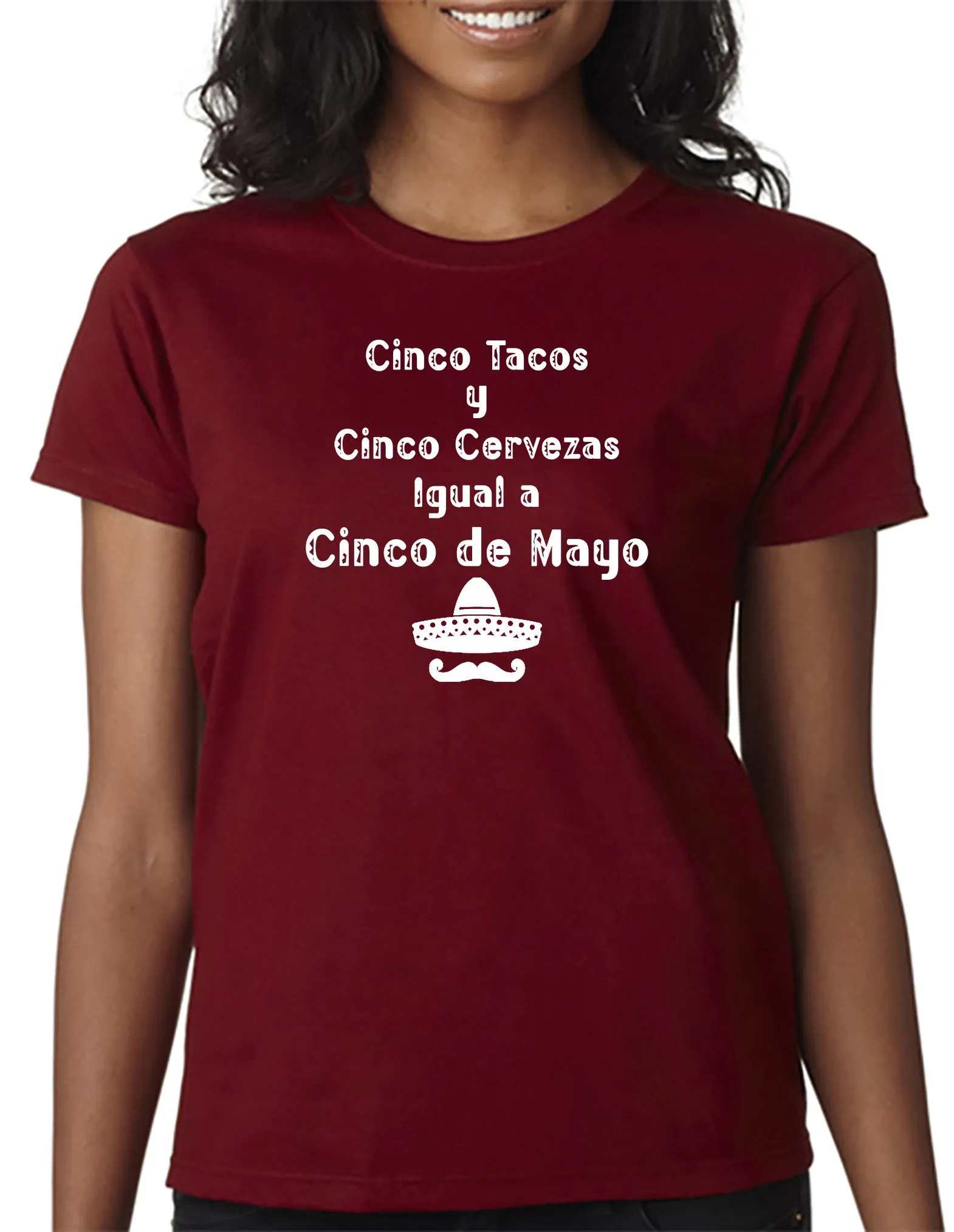 Cinco Tacos y Cinco Cervezas Iqual Cinco De Mayo T-Shirt