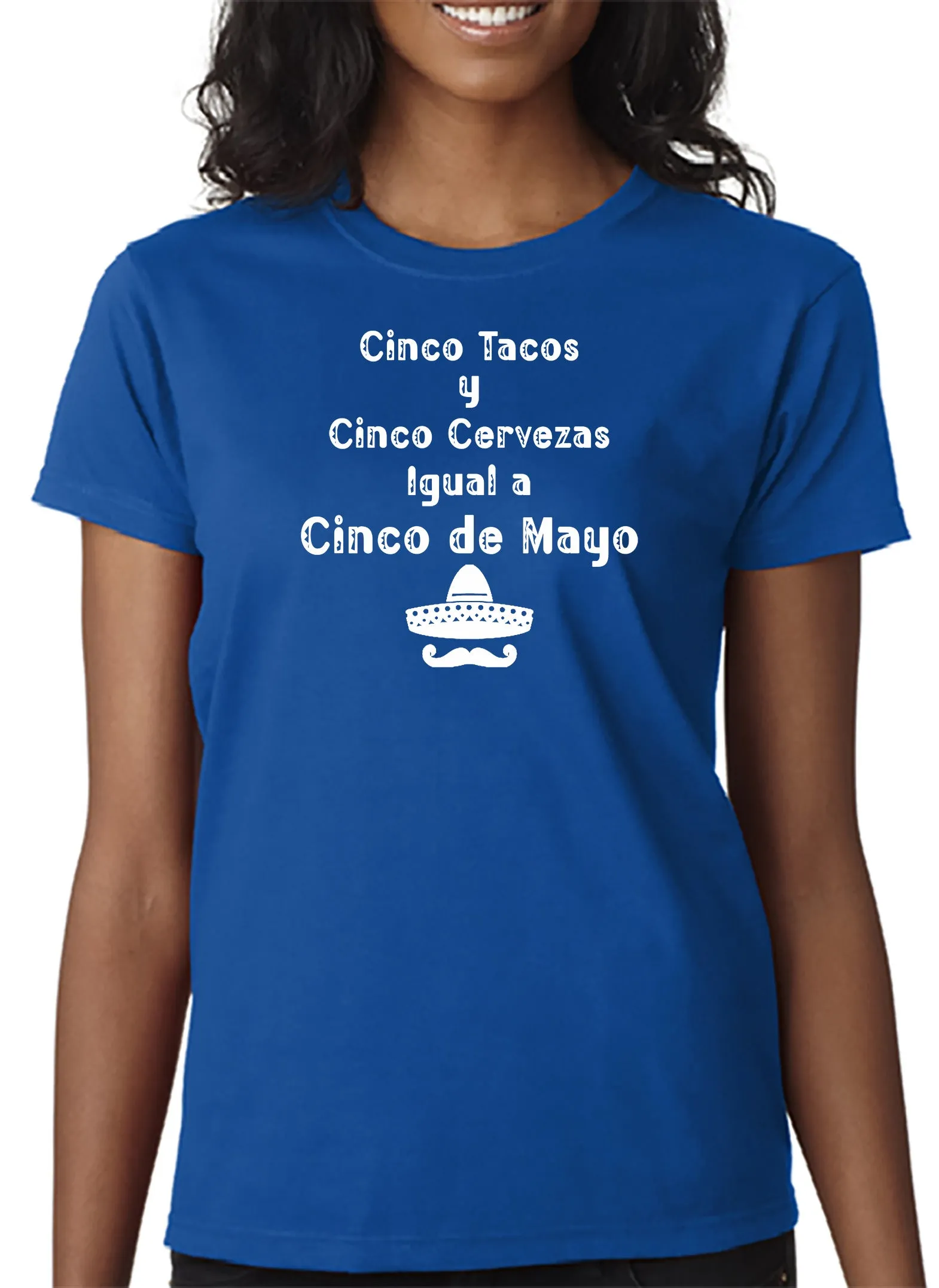 Cinco Tacos y Cinco Cervezas Iqual Cinco De Mayo T-Shirt