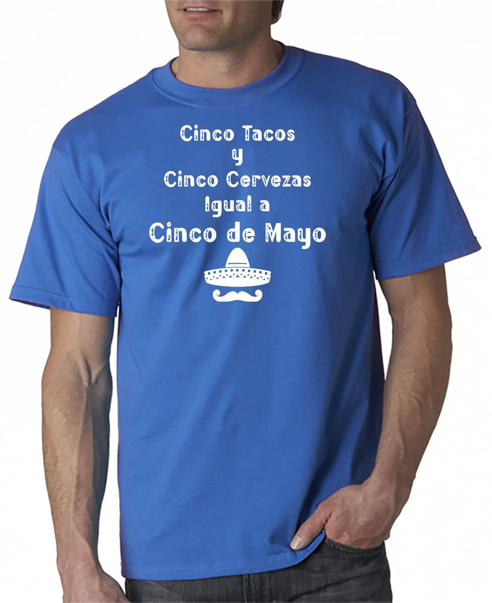 Cinco Tacos y Cinco Cervezas Iqual Cinco De Mayo T-Shirt