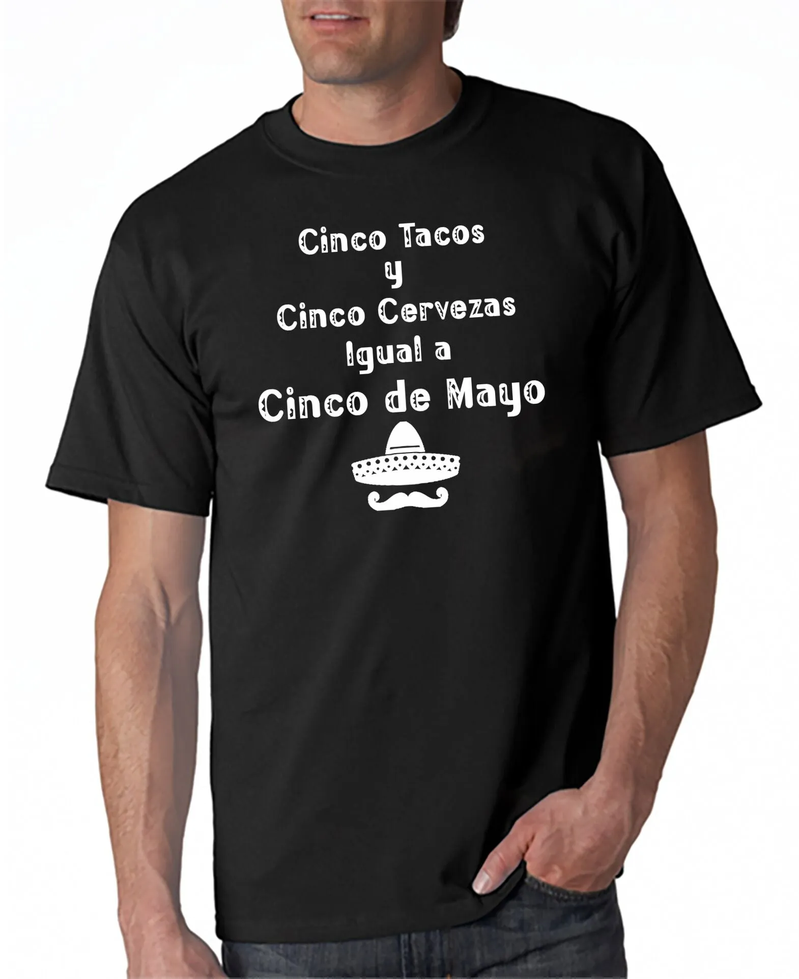 Cinco Tacos y Cinco Cervezas Iqual Cinco De Mayo T-Shirt