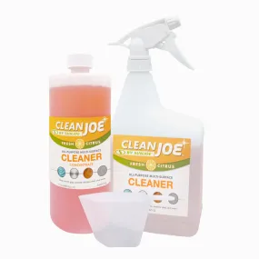 Clean Joe SJ-MSC1Q Multi-Surface Cleaner with Spray Bottle and Measuring Cup | 32-oz Concentrate