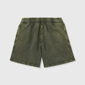 Core Washed Shorts - Military Green