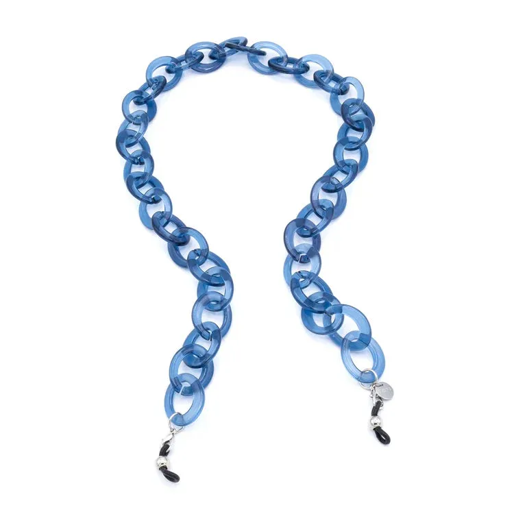 COTI-AMORE ITALIA SOLE-Blue-Crystal-Glasses Chain---Chaine À Lunettes-Cristal-Bleu