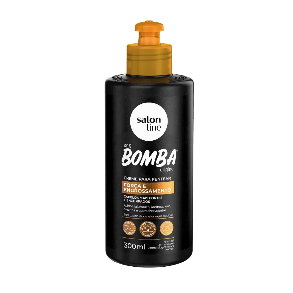 CREME PARA PENTEAR SOS BOMBA ORIGINAL FORÇA SALON LINE 300ML