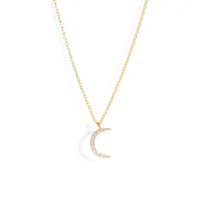 CREST MOON PENDANT NECKLACE