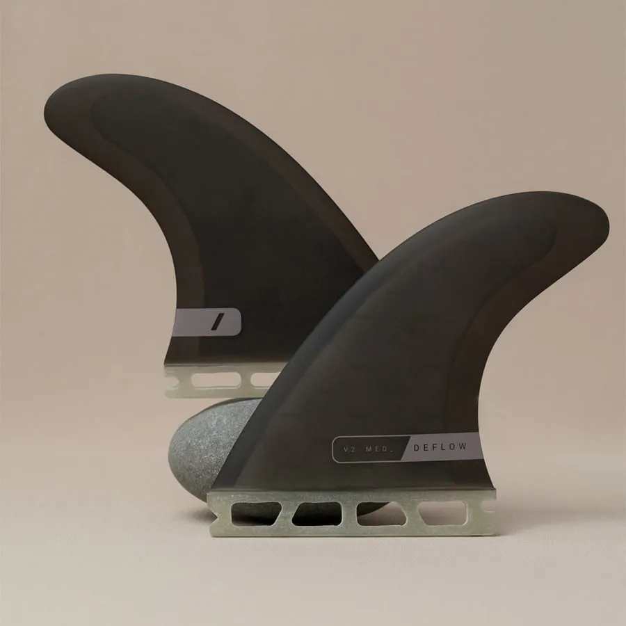 DEFLOW V.2 LARGE FUTURES FINS BLACK