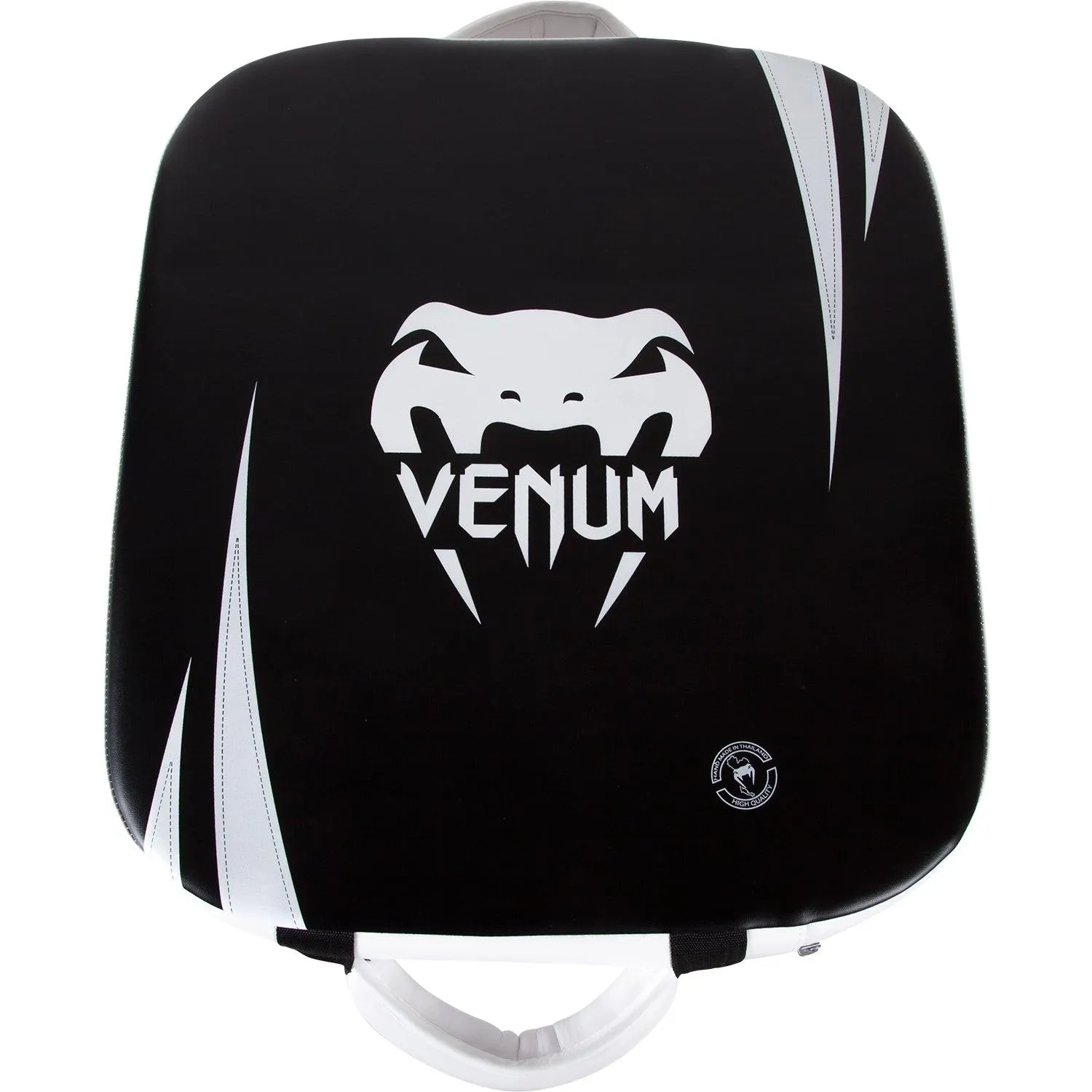 Escudo de patadas Venum Absolute Square - Cuero Skintex - Negro/Blanco