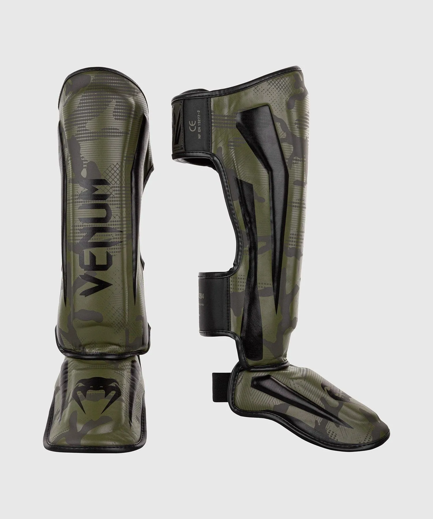 Espinilleras Venum Elite - Camo kaki