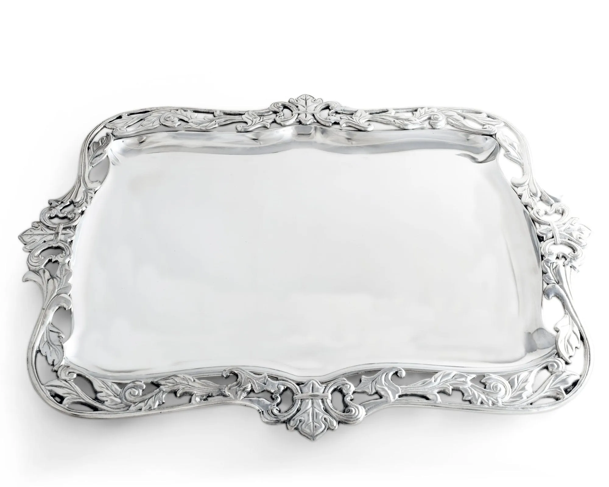 Fleur-De-Lis Acanthus Platter