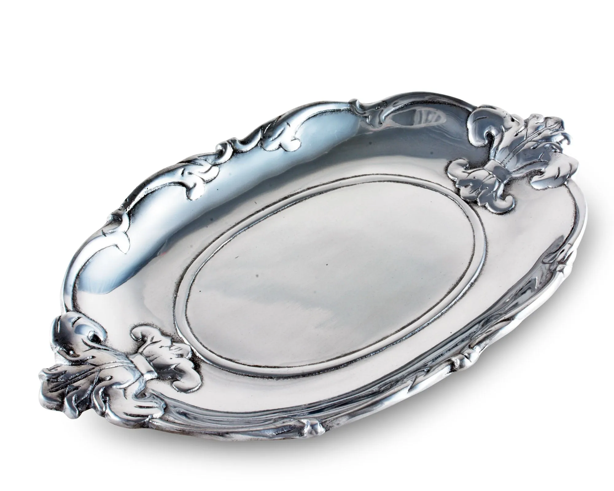 Fleur-De-Lis Oval Tray