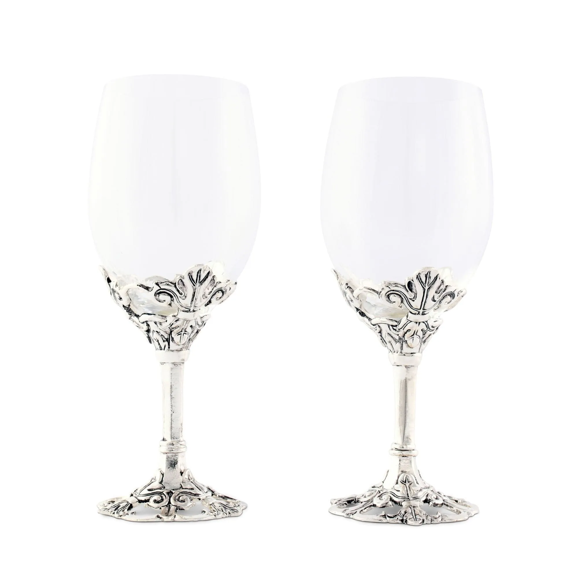 Fleur-De-Lis Wine Glasses