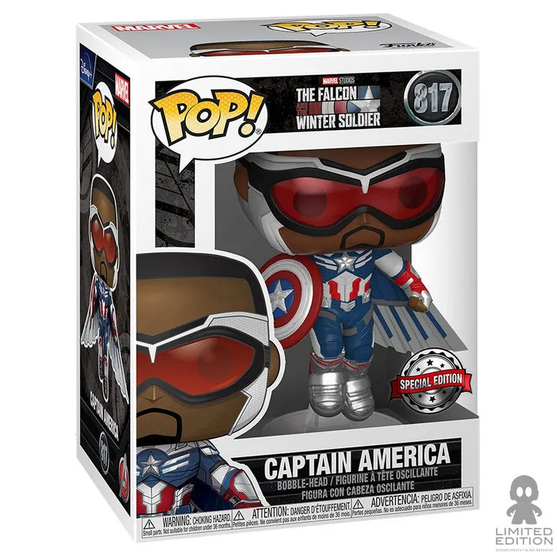 Funko Pop Captain America 817 (Special Edition) Marvel The Falcon And The Winter Soldier