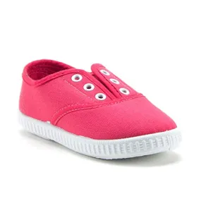 Girls 826 Toddlers Canvas Slip On Laceless Sneakers Shoes