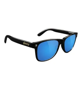 Glassy Leonard Polarized Black Blue Mirror