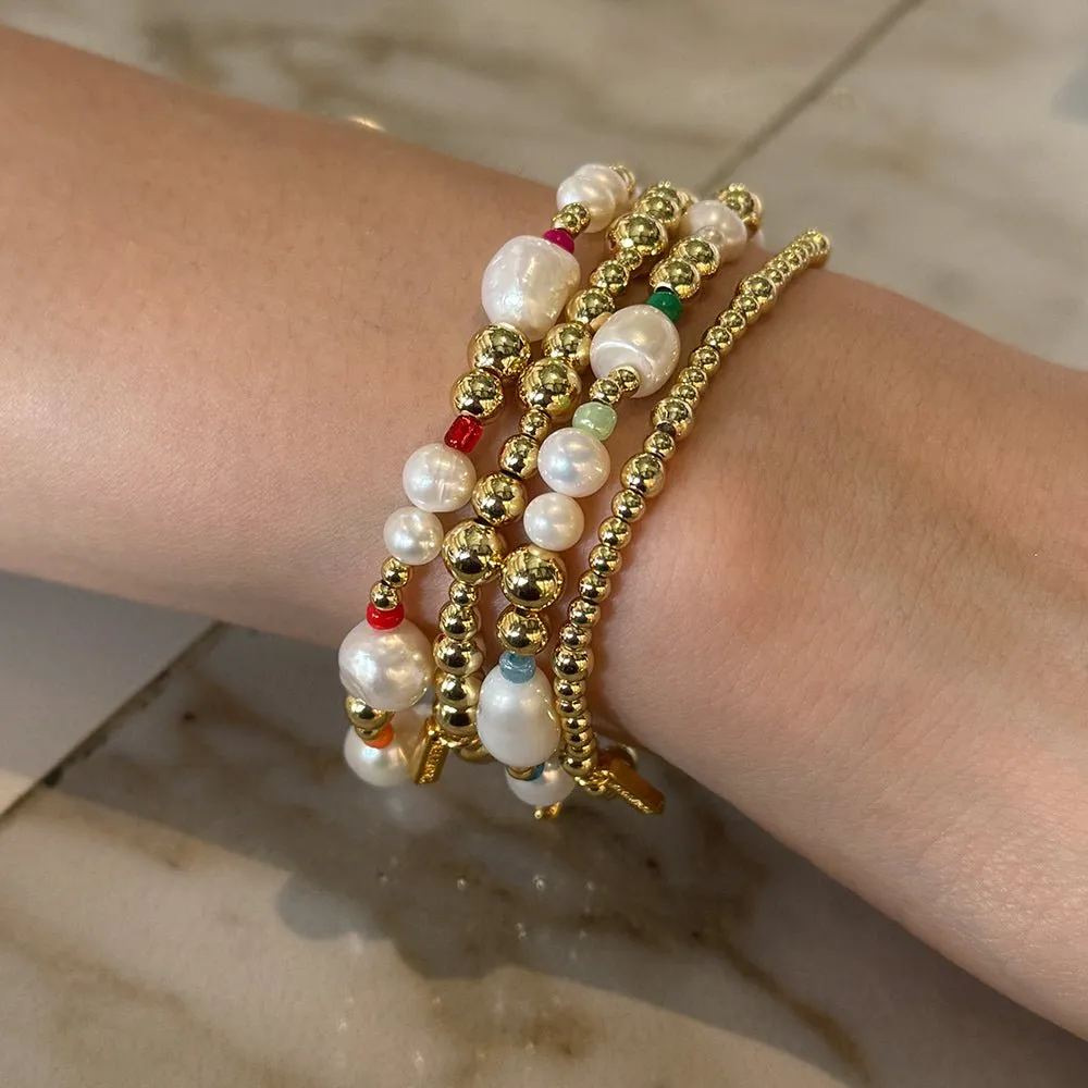 GOLDEN SMALL BEADS BRACELET