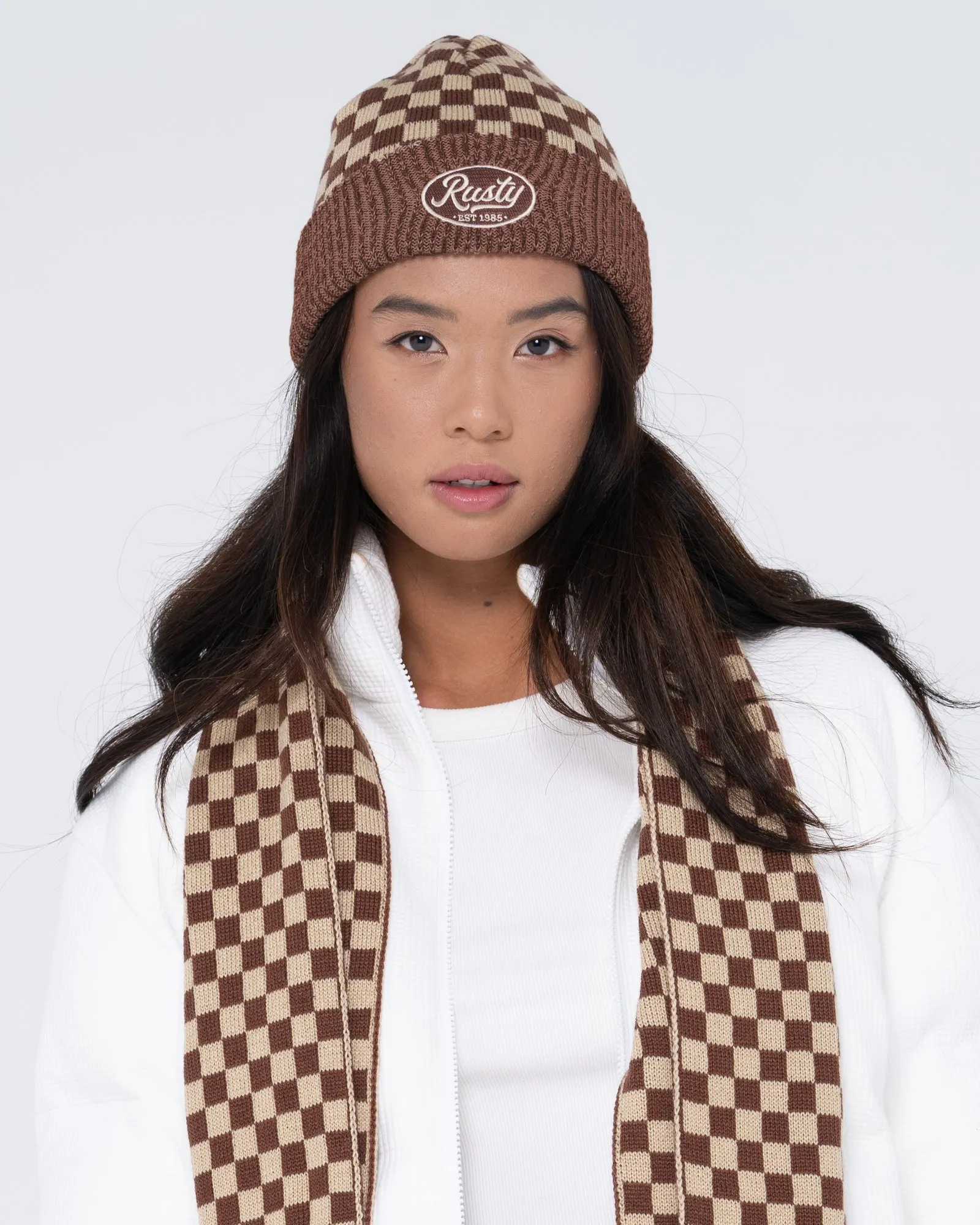 Gorro Lana Rusty Check Mate Beanie