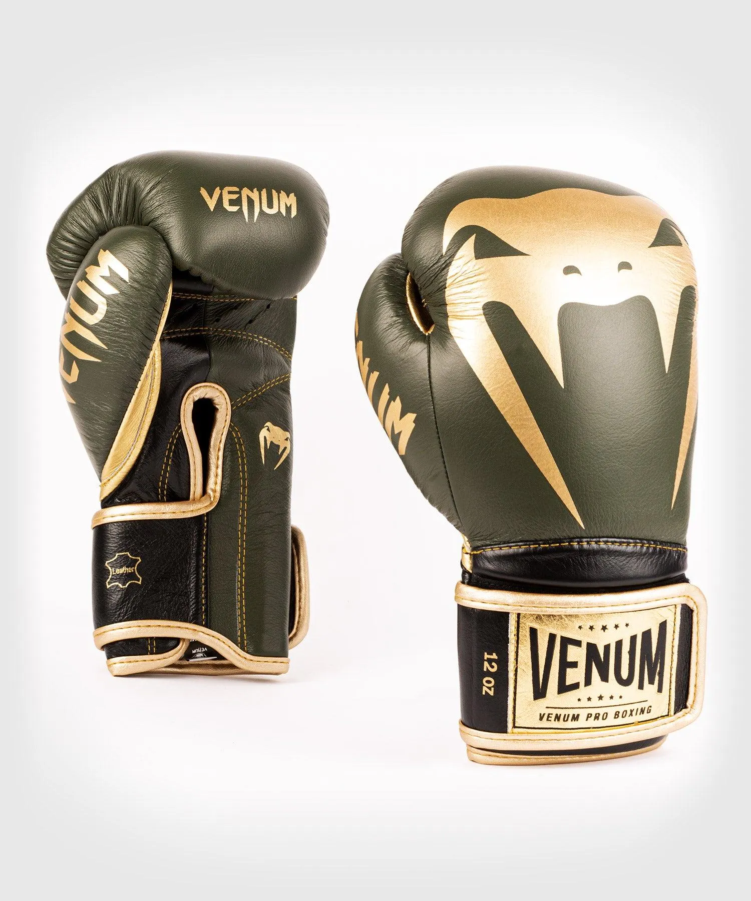 Guantes de Boxeo profesional Venum Giant 2.0  – Velcro - Caqui/Oro