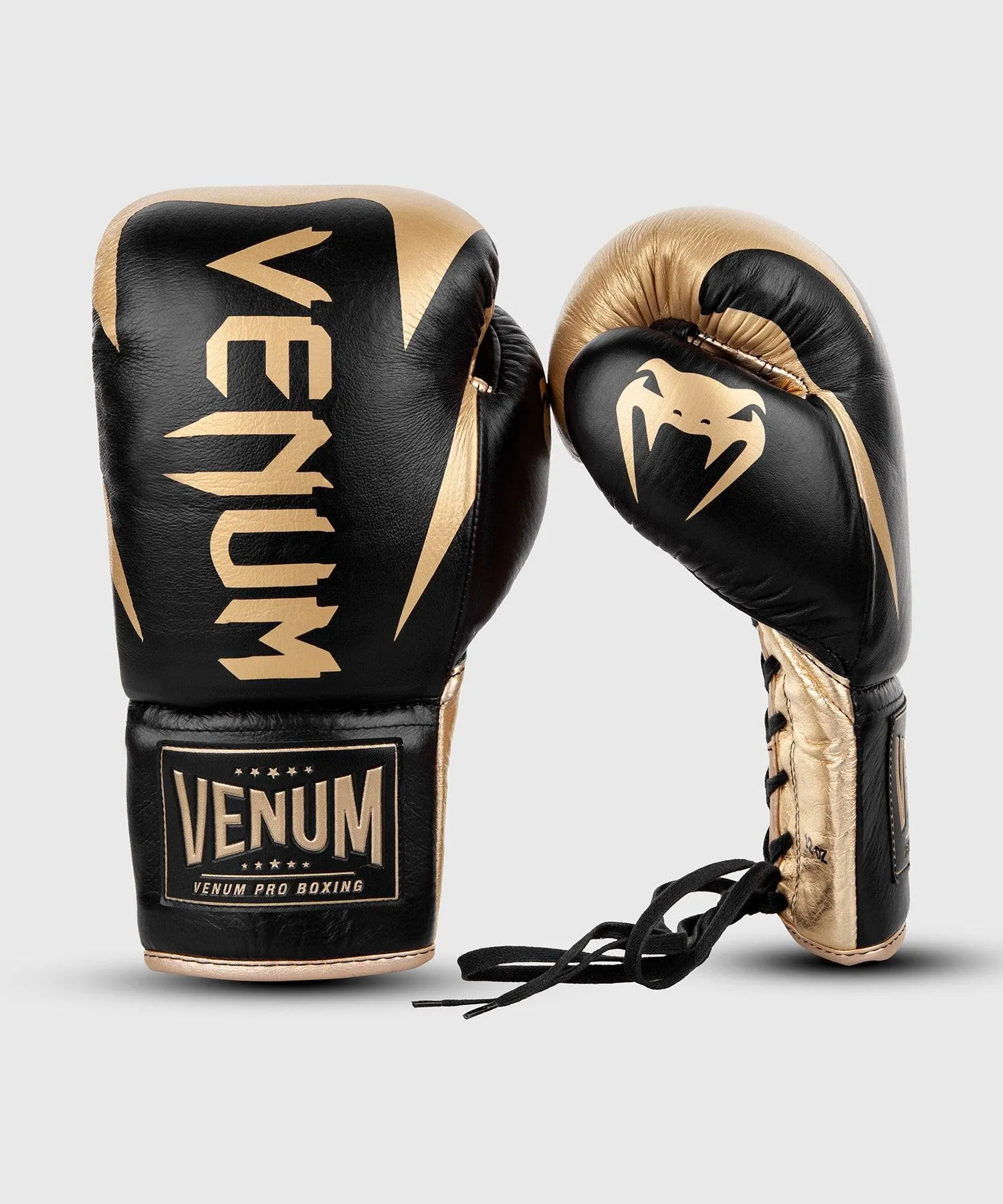 Guantes de Boxeo profesional Venum Hammer – Cordones - Negro/Oro