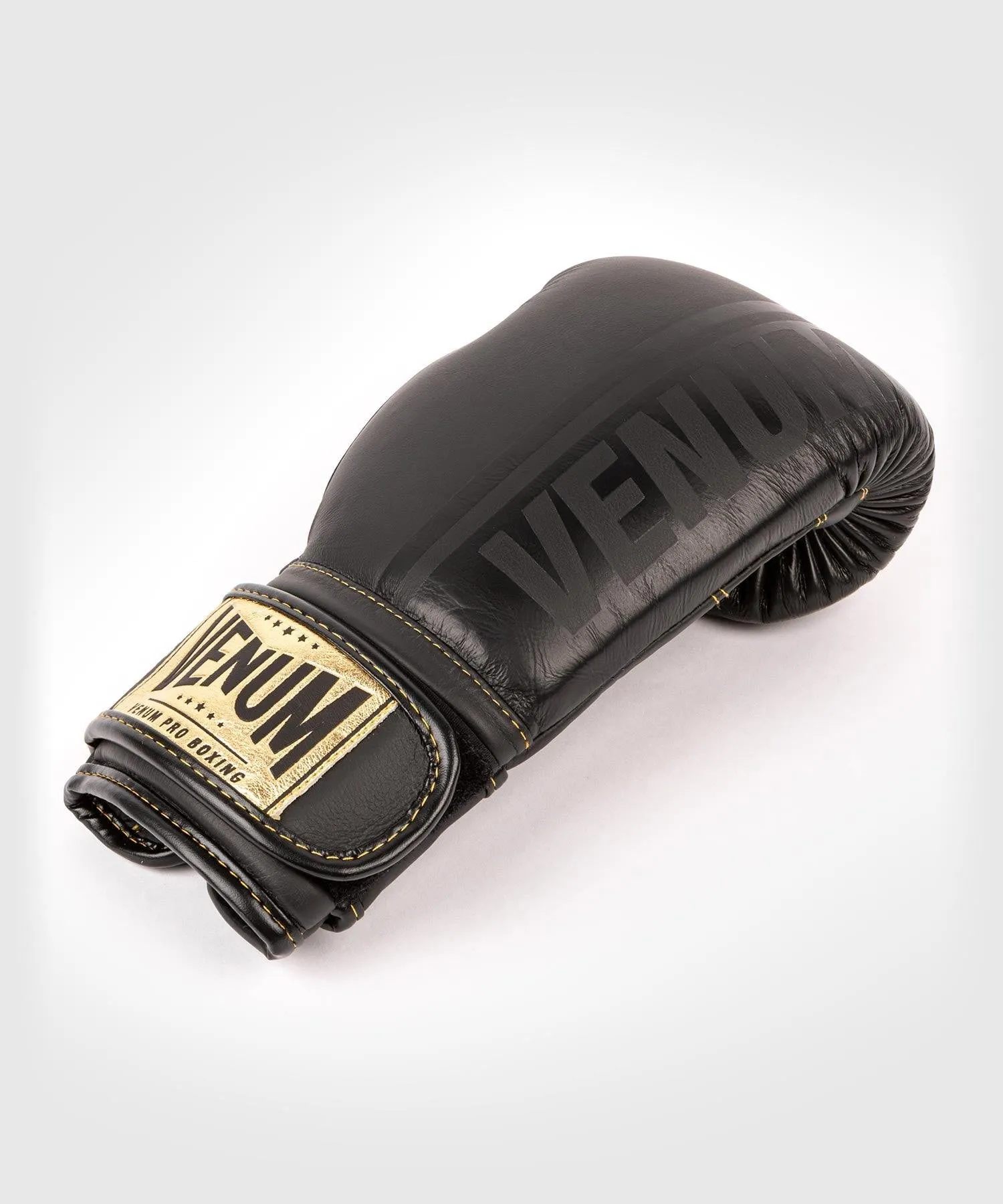 Guantes de Boxeo profesional Venum Shield – Velcro - Negro/Negro-Oro