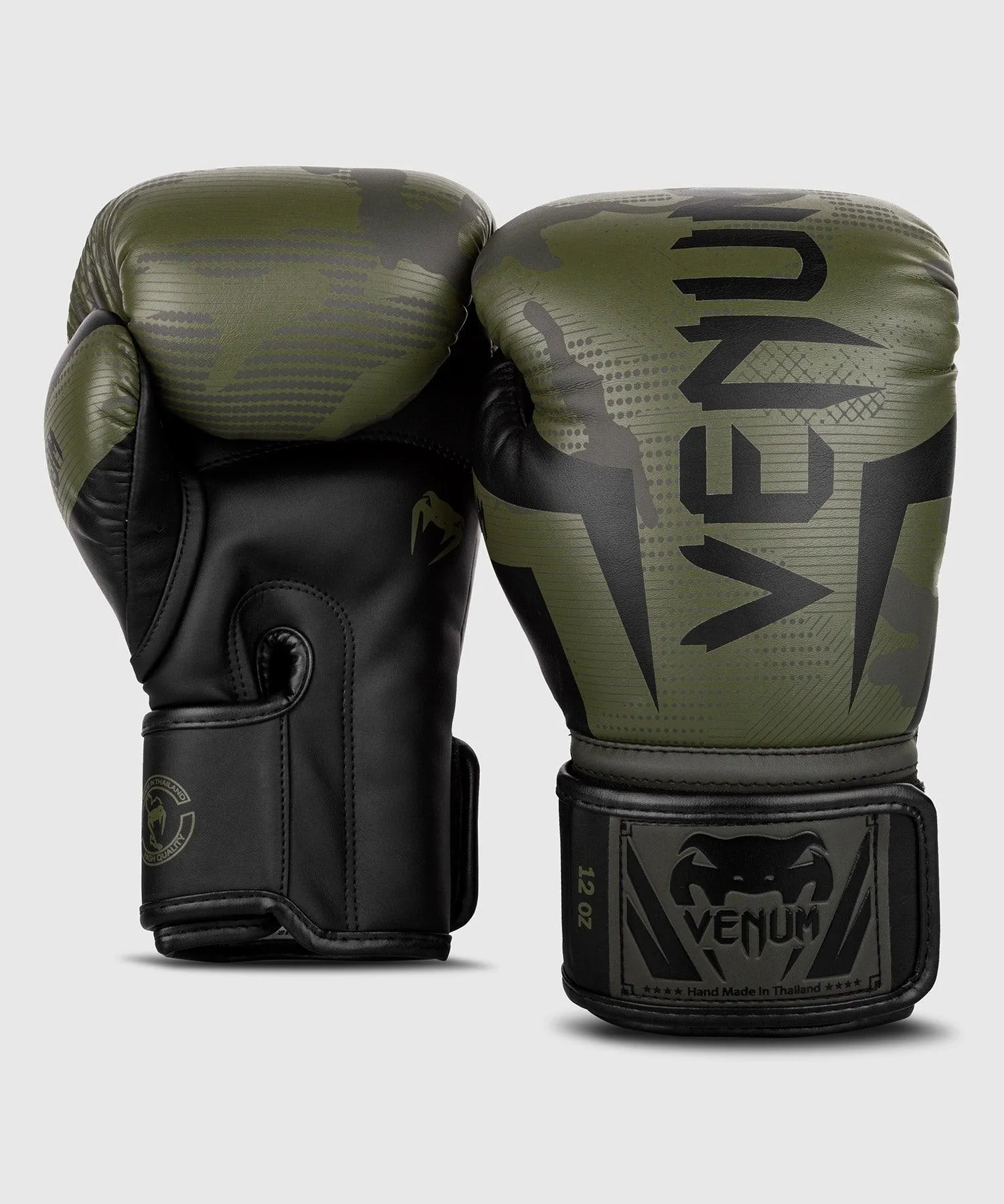 Guantes de boxeo Venum Elite - Camo kaki