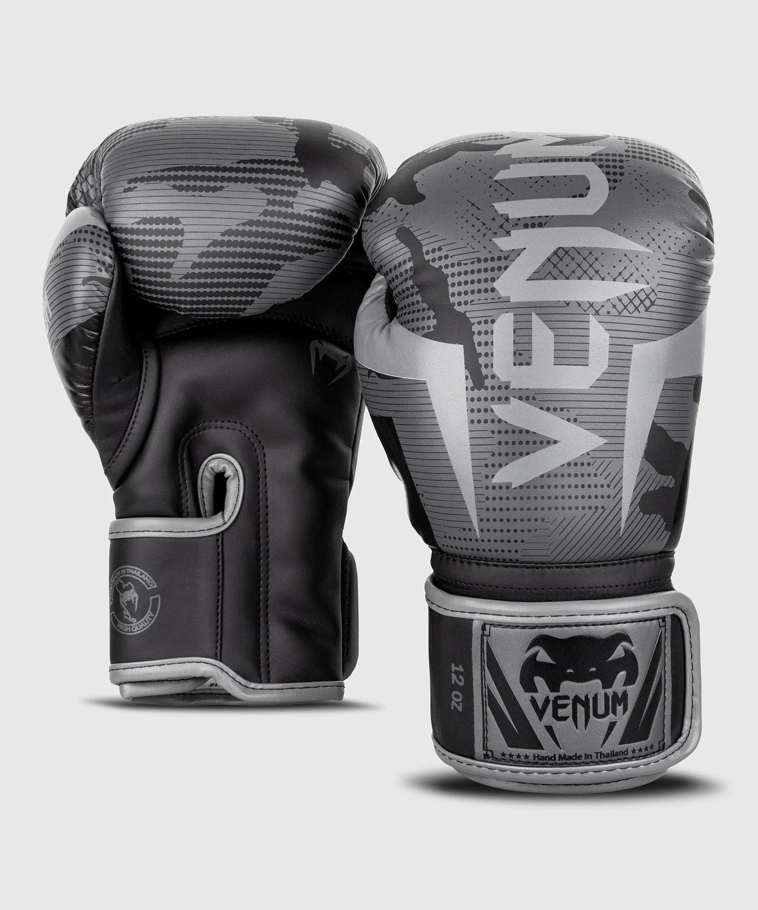 Guantes de boxeo Venum Elite - Negro/Camo Oscuro